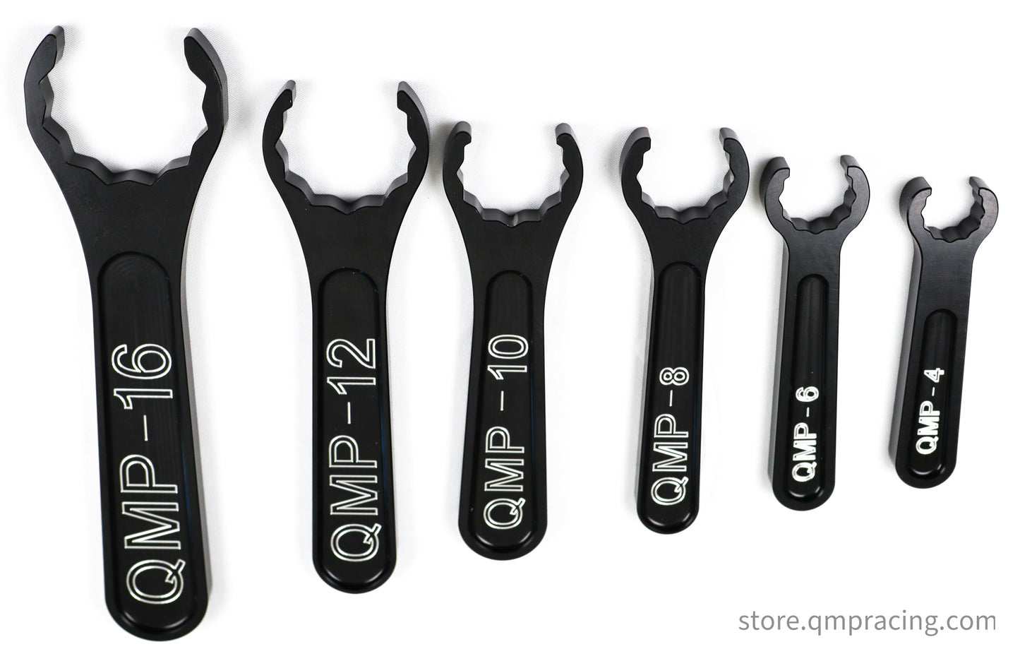 Tight Clearance Aluminum Wrench 6pc Set Size -4AN to -16AN Made By QMP Racing