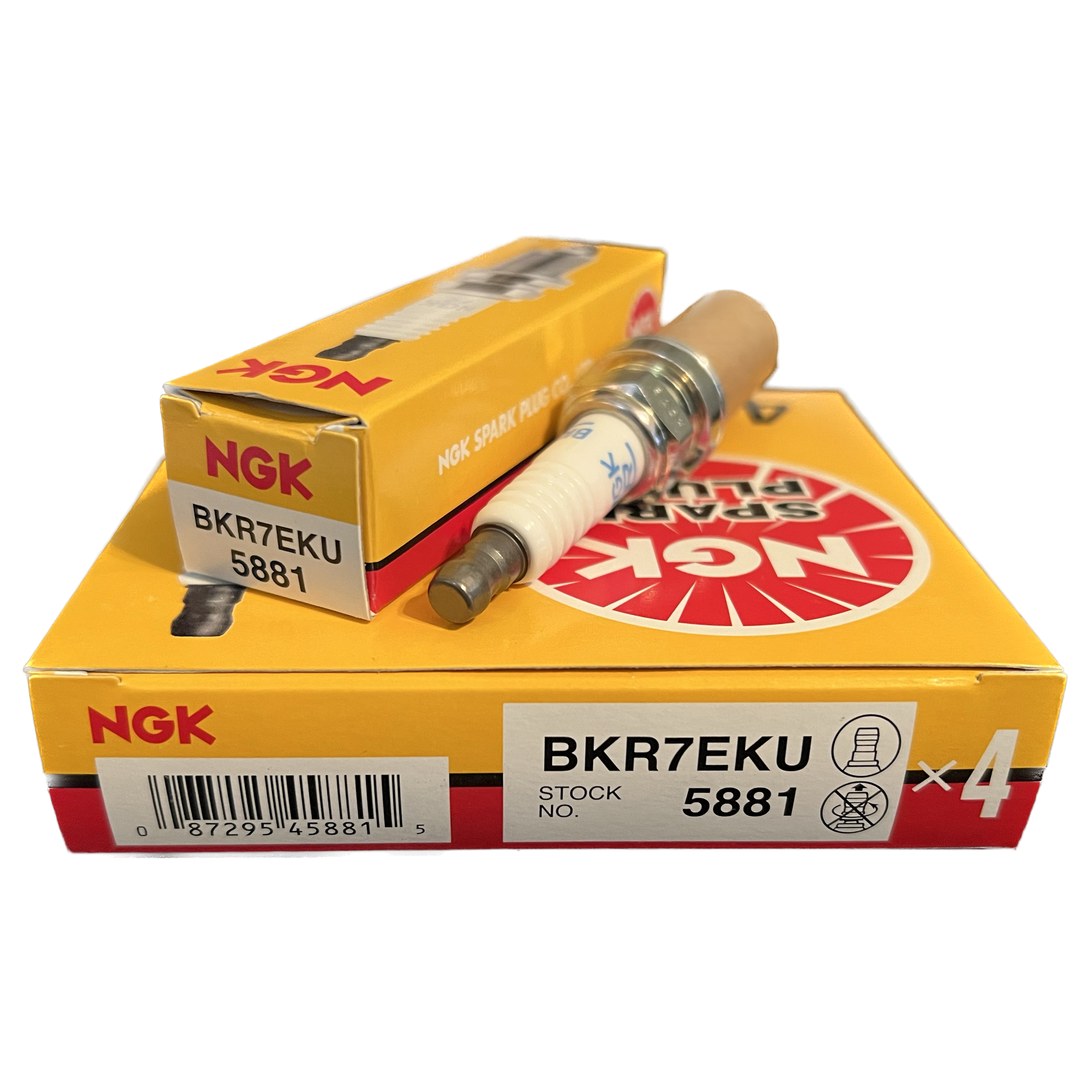 NGK 4 Pack Racing Spark Plug BKR7EKU #5881